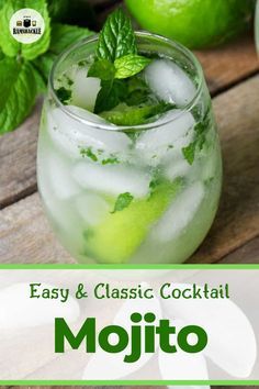 Mojito Quotes, Original Mojito Recipe, Best Rum For Mojitos, Best Mojito Recipe, Mojito Recipe Classic, Home Bartender, Mojito Drink, Classic Mojito, Classic Cocktail Recipes