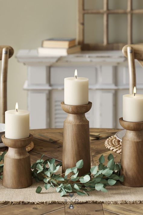 Large candle holders decor