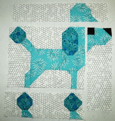 The Objects of Design: Poodle Tutorial: Right Facing Poodle Quilt Pattern, Poodle Quilt, Quilt Size Charts, Free Puppies, Paper Pieced Quilt Patterns, English Paper Piecing Quilts, Dog Quilts, Paper Pieced Quilt, Baby Quilt Patterns