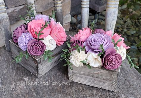 Wooden Flower Bouquet, Custom Wooden Boxes, Wood Flower Bouquet, Small Wooden Boxes, Paper Peonies, Handmade Wooden Boxes, Wood Flowers, Wooden Flowers, Small Wood Projects