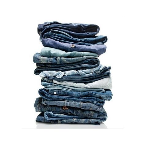 (3) stacked and folded | Denim | Pinterest ❤ liked on Polyvore featuring jeans, fillers and folded Jeans Storage Ideas, Jeans Storage, Denim 2024, Denim Photography, Jeans Png, Jean Organization, Folding Jeans, Denim Inspiration, Denim Day