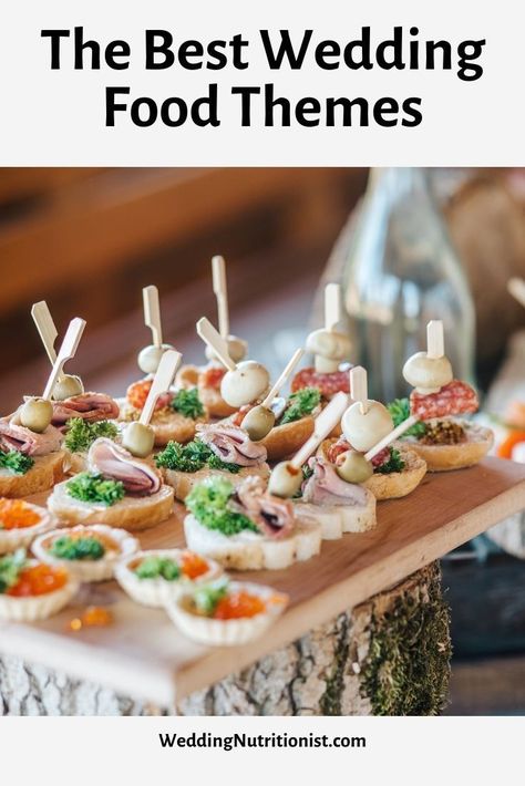 Find fun food themes to make wedding planning easy and serve delicious food every guest will love! #weddingnutritionist #wedding #food #weddingtheme The Wedding Nutritionist, Wedding Nutritionist, Wedding Food Stations, Wedding Appetizers, Easy Wedding Planning, Food Stations, Ice Cream Bowl, Corn Chips, Night Snacks