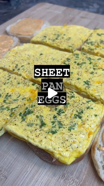 Tom Walsh on Instagram: "Sheet Pan Eggs - the easiest method to bulk prep egg patties for breakfast sandwiches  Per egg patty: 100 Cals 10g Protein 1g Carbs 6g Fat  Ingredients I used: 6 eggs 90g Blended cottage cheese 30g 2% cheddar cheese 5g parmigiano reggiano  Salt, garlic, pepper, chives   Add to a quarter size sheet pan lined with parchment paper - bake at 400 for ~8-10 mins. Slice in to 6 patties  Add in any spices, veggies, or meats that you prefer - this is a highly customizable recipe format  If you want to sub in egg whites for some of the eggs - sub ~70g egg whites per egg  #foodie #recipe #healthyrecipe #easyrecipe #iifym #flexibledieting #highprotein #highproteinrecipes #proteinrecipes #lowcalorierecipes #instafood #countingcalories #trackingmacros #ww #fitness #fitfood #stea Sheet Pan Eggs With Cottage Cheese, Egg Patty, Egg Patties, Sheet Pan Eggs, Blended Cottage Cheese, Recipe Format, Egg Sandwich Breakfast, Cottage Cheese Eggs, Parchment Paper Baking