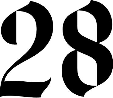 Preview Image 28 Aesthetic Number, 8 Number Design Art, 28 Number Design, Sign Lettering Fonts, Old English Style, Numbers Typography, Body Tattoo Design, Music Theory Guitar, Logo Number