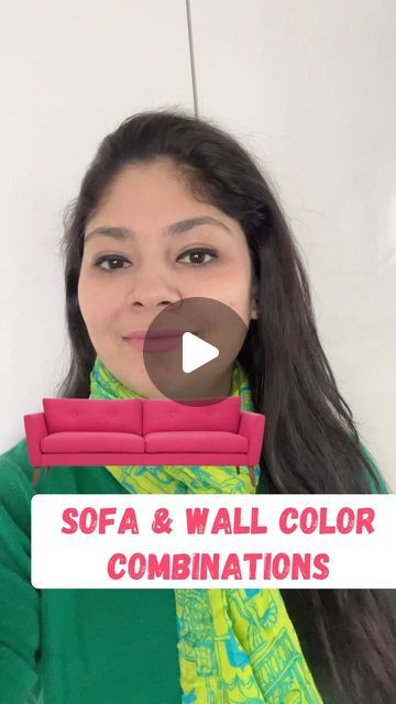 Sonika Khurana Sethi on Instagram: "Sofa & Wall Combinations!  Comment 👇 for Free Handbook especially curated by me with loads of color combinations!  . . . . . . . #colorcombinations #sofa #interiordesign #homedesignideas #homedesignideas #homesweethome #coloraza  (Sofa & wall color combinations, color combinations, interior design)" Pink Sofa Wall Colour, Color Themes For Living Room, Sofa Colour Combinations Living Rooms, Sofa Color Combination Living Rooms, Color Combinations Interior Design, Living Room Colour Combination, Color Combinations Interior, Room Colour Combination, Living Room Sofas Ideas