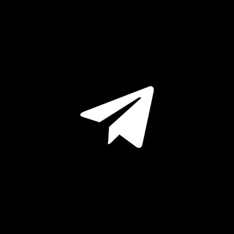 Telegram Logo Black, Telegram Logo Aesthetic, Telegram Black Icon, Telegram Pfp, Telegram App Icon, Telegram Icon, Telegram Theme, Instagram App Icon, Black App Icons