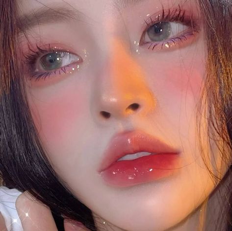 Rosy Makeup, Doll Eye Makeup, Korean Eye Makeup, Ulzzang Makeup, Ethereal Makeup, Fancy Makeup, Cute Makeup Looks, Asian Eye Makeup, Makeup Pictures