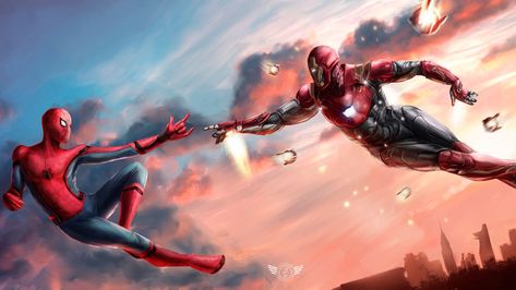 Spiderman Hd, Iron Man Hd Wallpaper, Spiderman Images, Marvel Wallpaper Hd, Ultra Hd 4k Wallpaper, Hd Wallpapers For Laptop, Iron Man Wallpaper, Iron Spider, Marvel Artwork