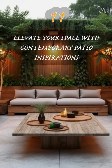 Transform your outdoor space with these stunning contemporary patio ideas. From cozy seating arrangements to lush greenery, I love how this design seamlessly blends nature with modern aesthetics. Perfect for relaxing evenings or entertaining guests! Contemporary Patio Design, Modern Victorian Bedroom Ideas, Patio Design Ideas, Eclectic Dining Room, Rustic Patio, Minimalist Living Room Design, Victorian Bedroom, Contemporary Patio, Cozy Seating