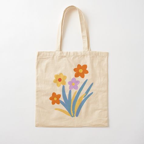 Get my art printed on awesome products. Support me at Redbubble #RBandME: https://www.redbubble.com/i/tote-bag/Oil-painting-of-flowers-by-Epic-Art/160990423.P1QBH?asc=u Tote Bag Flower Design, Tote Bag Painting Ideas Easy, Tote Bag Painting Ideas, Bag Painting Ideas, Oil Painting Of Flowers, Painted Canvas Bags, Painting Of Flowers, Flowers Tote Bag, Nature Designs