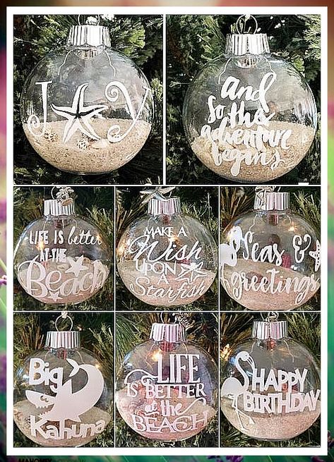 Christmas Ornaments - No time to search for the items you're hunting for? Check out Amazon.com now! Nautical Christmas Ornaments, Seashell Christmas Ornaments, Beach Christmas Decorations, Beach Christmas Ornaments, Beach Themed Crafts, Coastal Christmas Decor, Nautical Christmas, Beachy Christmas, Beach Ornaments