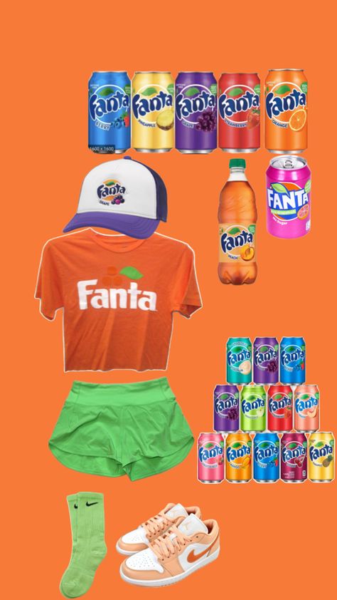 fanta fit part of collection of soda fits Soda Halloween Costumes, Pineapple Fanta, Grape Fanta, Christmas Week, Spirit Week, Halloween Ideas, Halloween Costume, Grapes, Pineapple