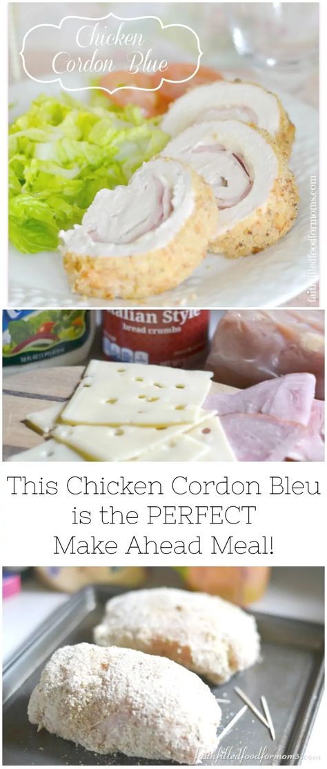 Boneless Chicken Breast Recipes Easy, Freezer Casseroles, Baked Chicken Cordon Bleu, Easy Chicken Cordon Bleu, Kitchen Magick, Chicken Boneless Breast Recipes, Cordon Bleu Recipe, Chicken Cordon Bleu Recipe, Cordon Blue