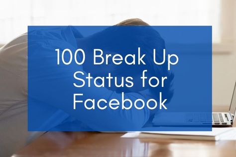 Has your relationship been an open book on Facebook? After a break up, you may want to take a break from Facebook. Writing a break up status for Facebook is not the easiest thing to do, even days after the end of your relationship with your partner or friend. After recovering from the decision, you … 100 Break Up Status for Facebook With Attitude Read More » Break Up Status, When Someone Leaves You, Status For Facebook, Attitude Status Girls, Fb Status, You Broke My Heart, An Open Book, The Best Revenge, Facebook Status