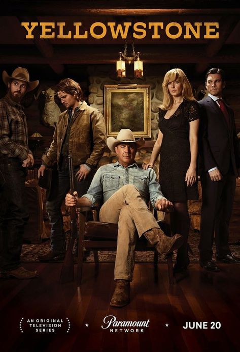 Yellowstone Season 1 poster Josh Lucas, Yellowstone Series, Luke Grimes, Kelly Reilly, Cole Hauser, Dutton Ranch, Tv Series To Watch, Top Tv, Faith Hill