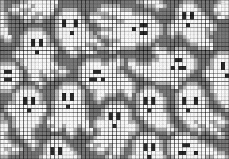 Ghost Grid Pattern, Small Ghost Cross Stitch, Ghost Tapestry Crochet, Alpha Graph Patterns, Ghost Alpha Pattern, Alpha Pattern Halloween, Star Alpha Pattern, Scary Pixel Art, Pixel Art Templates Pattern