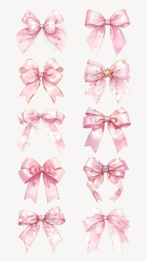 Pink Ribbon Crafts, Coquette Wallpapers, Bored Ideas, Ribbon Sticker, Coquette Design, Candle Designs, Coquette Ribbon, Coquette Core, Bow Clipart