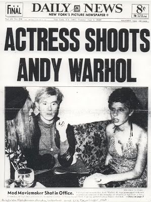 One of Andy Warhol's former Factory Superstars, actress Valerie Solanas, attempts to assassinate him in 1968. | #NewYork #superstar #TheFactory #AndyWarhol #the60s Valerie Solanas, Warhol Factory, Andy Warhol Pop Art, Nastassja Kinski, Warhol Art, Newspaper Headlines, New York Pictures, Celebrity Culture, Lou Reed