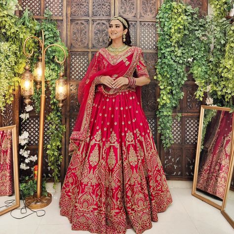 This dark pink lehenga is all about making a bold statement with its rich raw silk fabric and intricate hand embroidery. It’s designed for the woman who loves a mix of tradition and something new. Whether it’s for a wedding or any celebration, this one’s made to stand out. DM or WhatsApp us on 9205966347 or 9870434300 to book your appointment and see it up close! #DarkPinkLehenga #RawSilk #HandEmbroidery #UniqueLehenga #DesignerWear #AmaltasCouture #HauzKhasVillage #EthnicWear #LehengaLove #... Dark Pink Lehenga, Pink Bridal Lehenga, Raw Silk Fabric, Pink Lehenga, Bridal Lehengas, Pink Bridal, Wedding Lehenga, Silk Lehenga, Book Your Appointment