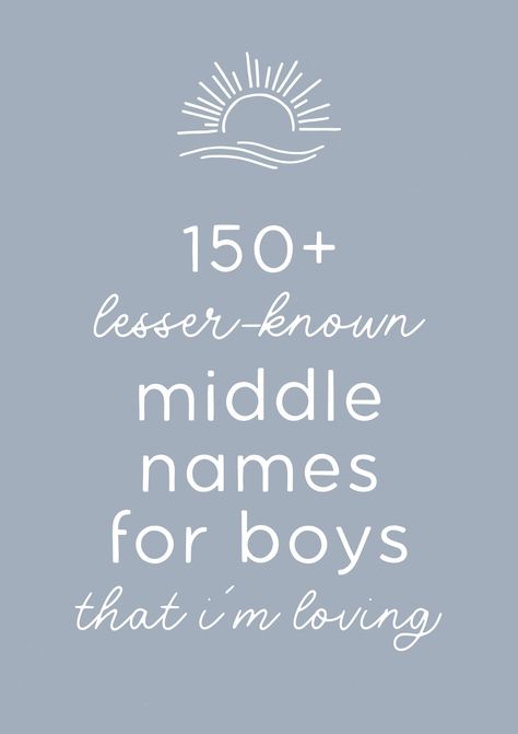 Searching for baby boy middle names? These super cute middle names for boys are SO versatile and totally stylish - and we've included both the baby names and meanings on our full list - tap the title to explore our WHOLE list of cute baby names & boy name ideas! Boy M Names, Callum Name, Middle Names For Boys List, Male Middle Names, L Names For Boys, Strong Male Names, Boy Middle Names Unique, Cute Guy Names, Cute Baby Names For Boys