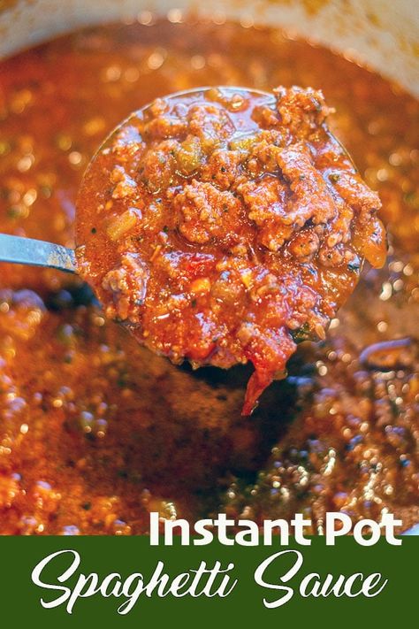 Instant Pot Spaghetti Sauce, Easy Instant Pot Spaghetti, Ground Beef Spaghetti Sauce, Pressure Cooker Spaghetti, Instant Pot Spaghetti, Spaghetti Recipes Easy, Sauce Spaghetti, Spaghetti Sauce Recipe, Homemade Spaghetti Sauce