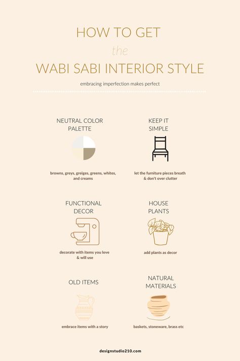 Are you curious about getting inspired from a decor style that gives off a relaxed and imperfect vibe? Then the Wabi Sabi decor style is something that you cant miss out on. See my tips on how to get this style combined with some stunning interior projects focusing on this style. #wabisabiinterior #wabisabistyle #wabisabidecor Wabi Sabi Condo, Wabi Sabi With Color, Decor Styling Tips, Wabi Sabi Hotel Room, Wabi Sabi Retail Store, Wabi Sabi Design Inspiration, Home Decoration Styles, Wabi Sabi Living Room Inspiration, Interior Styling Tips