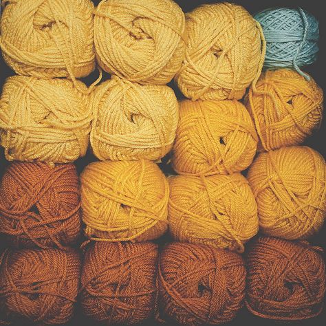 Yellow Yarn, Aesthetic Yellow, Crochet Blog, Yarn Stash, Weaving Textiles, Yellow Aesthetic, Types Of Yarn, Photo Craft, Mellow Yellow