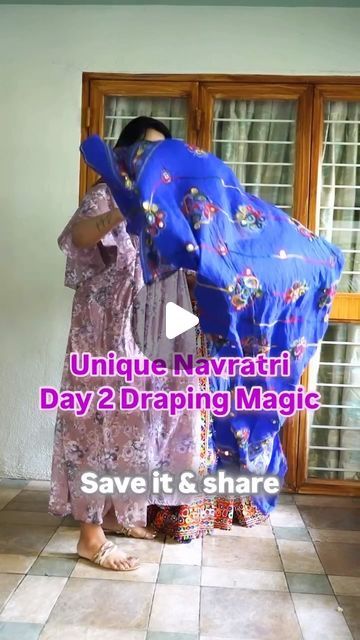 Sananda'z Makeover on Instagram: "🎉 Day 2: Dupatta Drape Elegance Unleashed! ✨

Day 2 of Navratri calls for something bold and beautiful! 🌺 Elevate your festive look with this chic side drape that adds both flair and finesse to your outfit. Whether you’re twirling at Garba or attending a pooja, this style will make sure you stand out effortlessly. 😍

👗 Tip of the Day: Try draping your dupatta over one shoulder, letting it flow naturally to one side. Pair it with a heavily embroidered blouse or a bold statement belt for that perfect festive vibe! ✨

Don’t forget to save this look and show off your style with us! 🔖 #sanandazmakeovernashik #sanandazmakeover #nashik #nashikmakeupartist #NavratriFashion #Day2Style #FestiveGlam #viral #DupattaDraping #GarbaReady”" Dupatta Draping, Statement Belt, Let It Flow, Festive Look, Tip Of The Day, Bold And Beautiful, Embroidered Blouse, One Shoulder, Festival