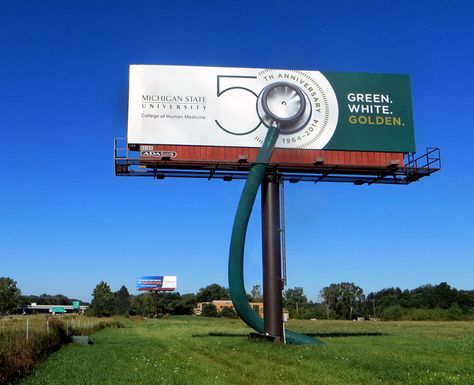 See who won West Michigan's 2015 Addy Awards | http://arcreactions.com/services/online-marketing/ Creative Billboard Design Ideas, Visual Merchandising Fashion, Billboard Advertising, Logo Design Collection, Ad Of The World, Billboard Design, Creative Advertising Campaign, Extra Credit, Publicidad Creativa