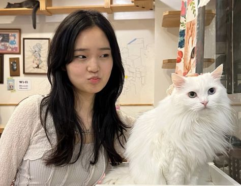 Saranghoe cat cafe cute aesthetic lifestyle Cat Cafe Aesthetic, Cat Coffee Aesthetic, Cat Cafe Pictures, Korea Cat Cafe, Cat Cafe Aesthetic Food, Cute Pencil Pouches, Cat Cafe Japan, Cafe Pictures, Smooth Legs