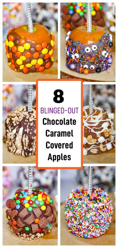 Caramel Apple Treats, Caramel Apple Recipe, Homemade Caramel Apples, Caramel Apples Halloween, Halloween Candy Apples, Gourmet Candy Apples, Covered Apples, Chocolate Caramel Apples, Gourmet Caramel Apples