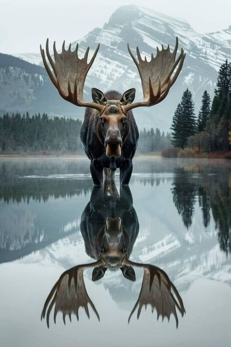 Moose Wallpaper Iphone, Moose Pictures Photography, Beautiful Wildlife Photography, Moose Reference, Moose Photo, Moose Wallpaper, Moose Drawing, Moose Pics, African Animals Photography