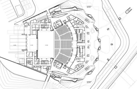 Gallery of Reiser + Umemoto's Taipei Pop Music Center Breaks Ground in Taiwan - 18 Taiwan Image, Learn Autocad, Concert Hall Architecture, Geometric Volume, Auditorium Design, Urban Landscape Design, Music Center, Architecture Concept Diagram, Geometry Design