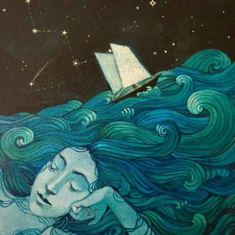 Lucy Campbell, Image Halloween, Stormy Sea, Scottish Artists, 캐릭터 드로잉, Arte Inspo, Art Et Illustration, Arte Fantasy, Art And Illustration