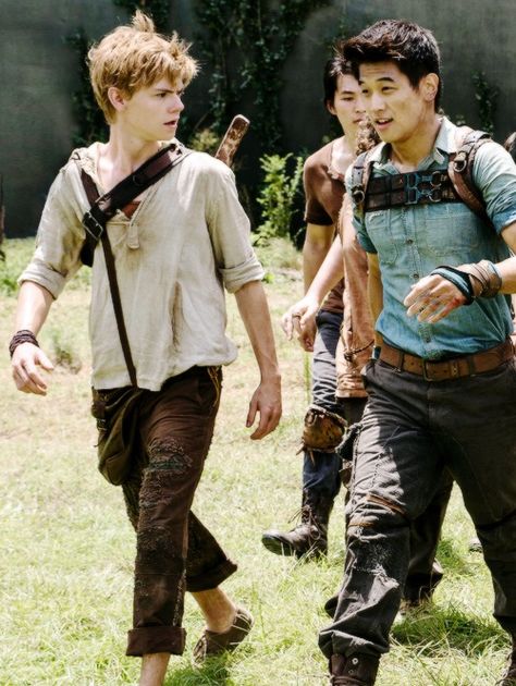 Image via We Heart It https://weheartit.com/entry/138746886 #cast #Minho #newt #themazerunner #tmr Maze Runner The Scorch, Maze Runner Trilogy, Maze Runner Cast, Newt Maze Runner, Maze Runner Movie, The Scorch, The Scorch Trials, Maze Runner Series, Thomas Sangster