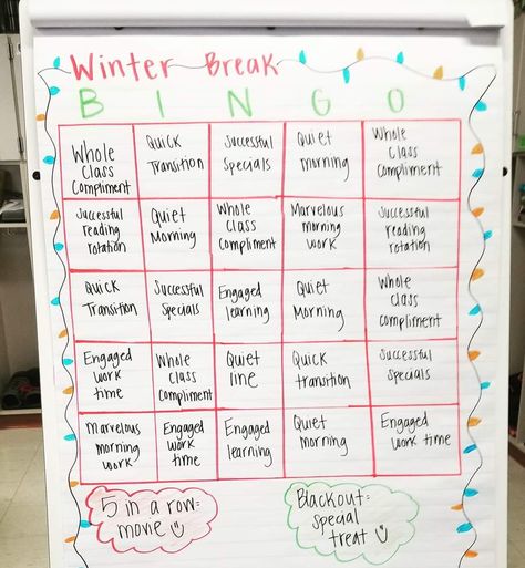 Christmas Classroom Behavior Ideas, Bingo Classroom Management, Christmas Incentives For Students, Holiday Behavior Incentives, Christmas Classroom Incentives, Christmas Behavior Management, January Behavior Incentive, Classroom Bingo Behavior, Christmas Behavior Incentives