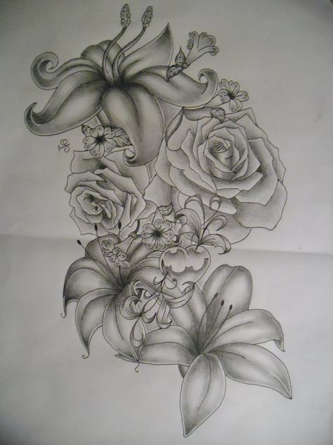 Needs some color!! Tat Stencils, Hur Man Ritar Blommor, Tattoos For Women On Thigh, Tatoo 3d, Japanese Flower Tattoo, Half Sleeve Tattoos Drawings, Tattoo Zeichnungen, Geniale Tattoos, Lace Tattoo