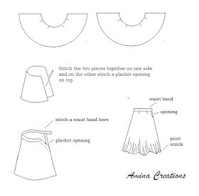 AMINA CREATIONS: HOW TO STITCH FULL FLARE UMBRELLA CUT SKIRT Umbrella Skirt Pattern, How To Stitch, Dress Designing, Umbrella Skirt, Diy Crafts Paper Flowers, Crafts Paper, Straight Stitch, Skirt Pattern, Flare Skirt