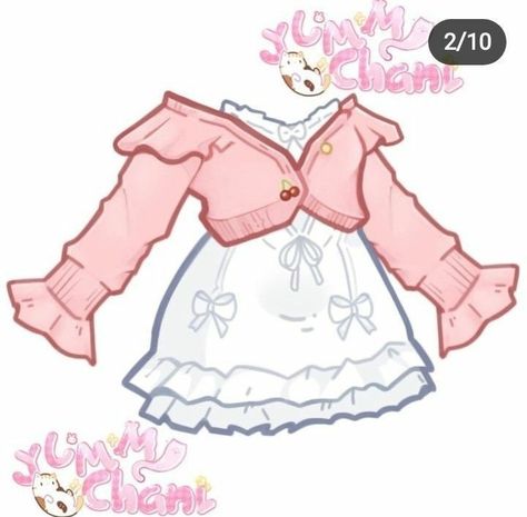 Chibi Outfits Clothes, Gacha Clothes Edit, Gacha Clothes Base, Gacha Dress Ideas, Gacha Life Dress, Gacha Custom Clothes, Gacha Dress, Gl2 Oc, Chibi Clothes