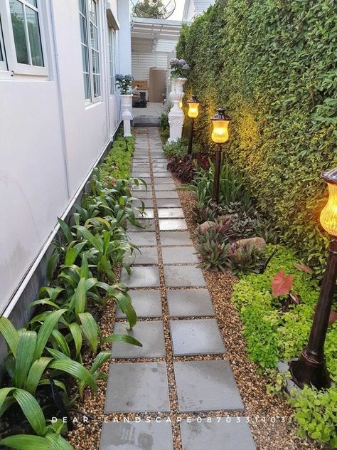 Small Backyard Garden Design, Side Yard Landscaping, Dry Garden, Small Backyard Gardens, Side Garden, Home Garden Design, Backyard Garden Design, Side Yard, Small Garden Design