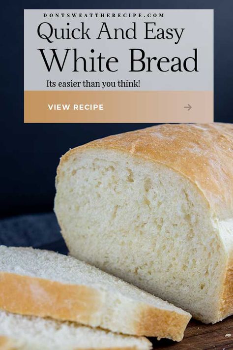 This quick and easy homemade white bread recipe is crazy delicious. It comes out soft, fluffy, and light. It is so easy to make you will not go back to store-bought. It's perfect for sandwiches, dinner rolls, french toast, and on and on. #bread #baking #whitebread Bread In A Bag Recipe, Bread Machine Bread, Easy White Bread Recipe, Easy Bread Machine Recipes, White Sandwich Bread, Best Bread Machine, White Bread Recipe, Bread Maker Recipes, Homemade Bread Recipes Easy