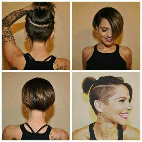 Bob Hairstyles 2018, Cute Short Haircuts, Short Hair Undercut, Hair 2018, Undercut Hairstyles, Different Hairstyles, Short Bob Hairstyles, Pixie Hairstyles, Undercut