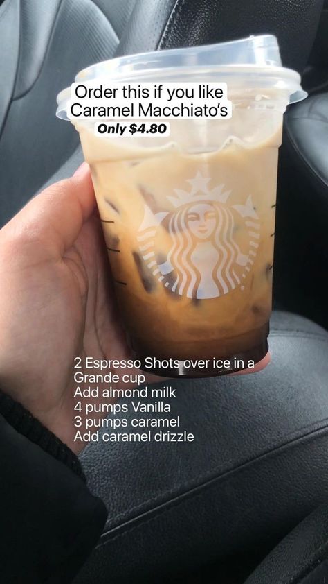 Low Calorie Starbucks Drinks, Iced Espresso, Starbucks Drink Menu, Drinks Starbucks, Cold Starbucks Drinks, Secret Starbucks Recipes, Espresso Recipes, Coffee Recipes Starbucks, Iced Starbucks Drinks