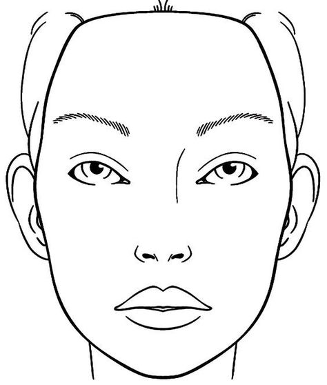 Makeup face charts, Face chart, Face template makeup Face Diagram, Face Template Makeup, Face Coloring, Blank Face, Female Face Drawing, Face Mapping, Face Template, Valentine Coloring Pages, Makeup Face Charts