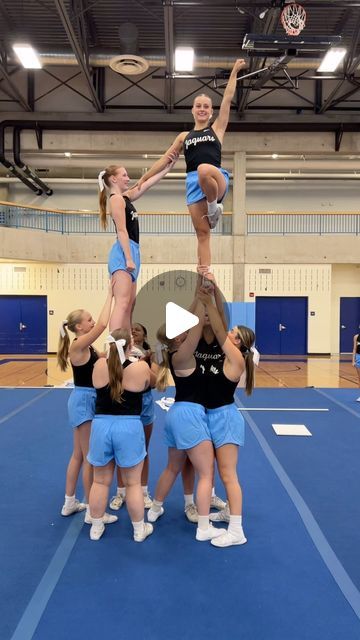 Cheer Pyramids, Cheerleading Pyramid, Cheerleading Pyramids, Varsity Cheer, Cheer Ideas, Pyramid, Cheerleading, First Time, The First