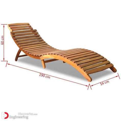 Standard Dimensions And Sizes For Different Types Of Furniture - Engineering Discoveries Kursi Outdoor, Furniture Design Chair, Furniture Dimensions, Outdoor Furniture Plans, Pallet Furniture Outdoor, Deck Furniture, Types Of Furniture, Diy Wood Projects Furniture, Diy Furniture Couch