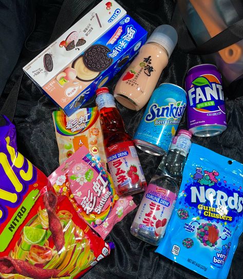 Exotic Snacks, Snack Stash, Junk Food Snacks Chips, Snacks List Junk Food, Soft Drinks Sodas Aesthetic, Welches Fruit Snacks Aesthetic, Junk Food Snacks Candy, Unhealthy Snacks Junk Food, Snack Pictures