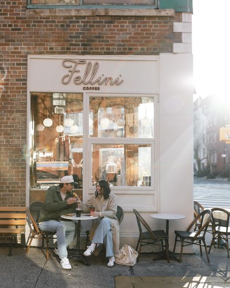 Love to see my clients fully being themselves in an engagement session. I absolutely love doing a pre-wedding shoot in a place that makes you feel the most yourselves. In this case, a morning in NYC’s West Village for some coffee with Annie and Tucker. #nycphotographer #nycwedding #nycweddingphotographer Engagement Photos Ice Cream Shop, Ice Cream Engagement Photos, Coffee Shop Engagement Photos, Rome Couple, Coffee Engagement Photos, Couples Downtown, West Village Nyc, Nyc Engagement, Lovers Pics