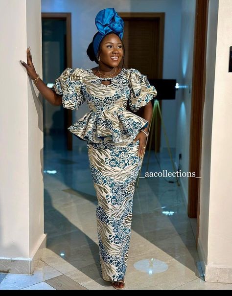 Gorgeous and fascinating styles for church and occasions. Volume 127. - Stylish Naija Styles For Brocade Material, Style For Damask Material, Styles For Damask Material, Naming Ceremony Dress For Mother, Arewa Styles, Lace Material Styles, Damask Material, Brocade Styles, Ankara Inspiration