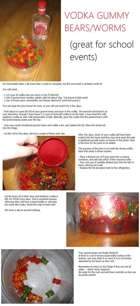 Food Hacks - Vodka Gummy Worms Alcoholic Food, Vodka Gummy Bears, Bear Recipes, Pudding Shots, Cheap Food, Gummy Worms, Jello Shots, Fingers Crossed, Snacks Für Party